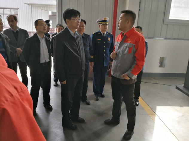 区委、应急局、环保局一行来我厂检查安全生产工作(图1)